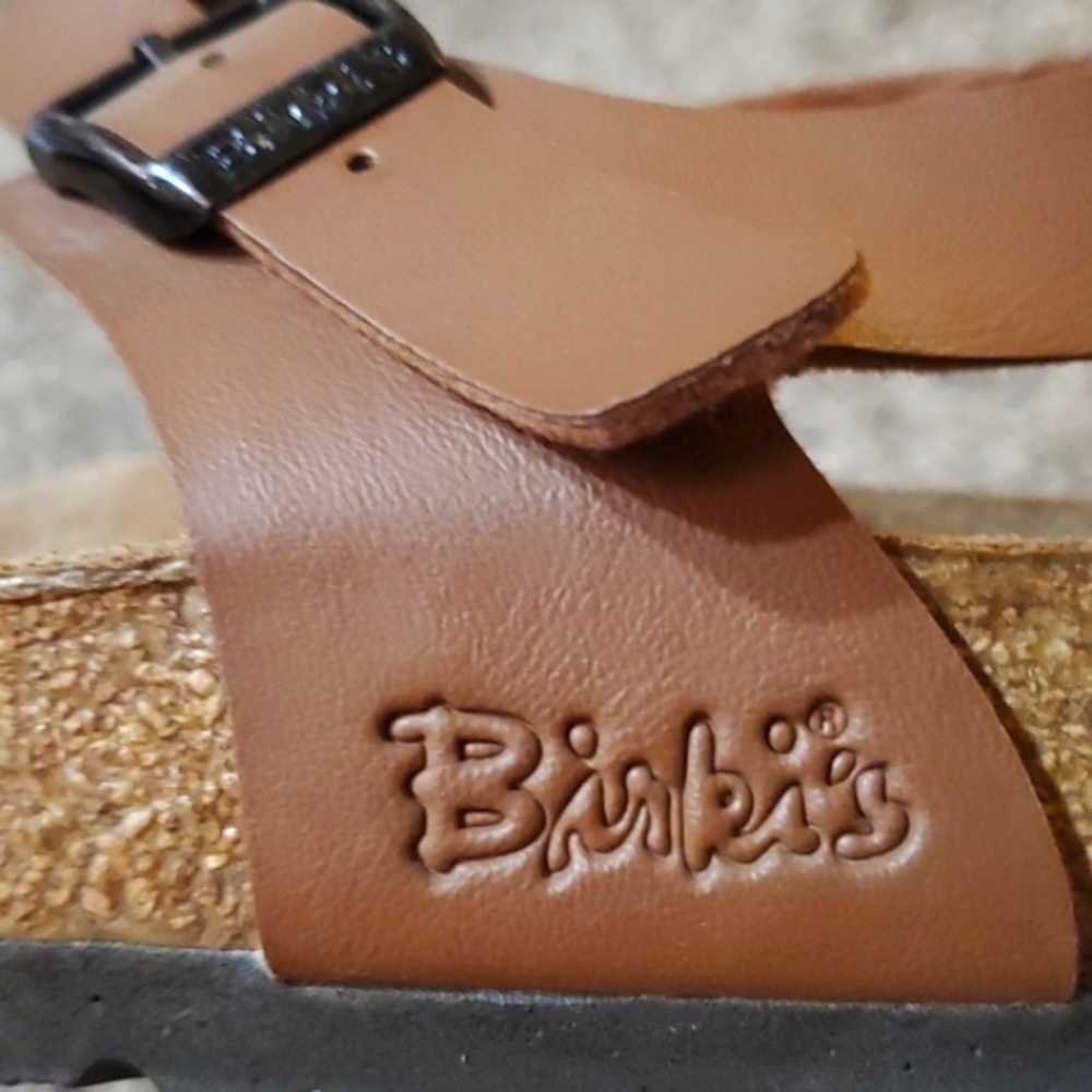 Birki's By Birkenstock Lillie Brown Plaid Ankle Strap Sandals US Ladies Size 8 - Picture 2 of 12